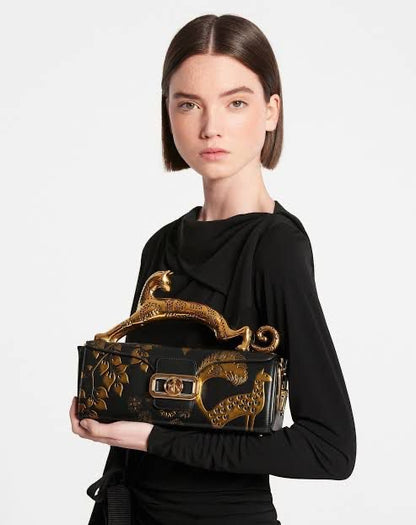 Lanvin Rateau Pencil Cat leather Bag