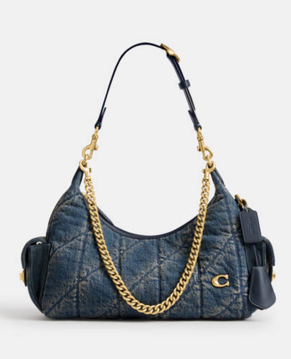 Coach Pocket Juliet 30 Denim with Brand Box