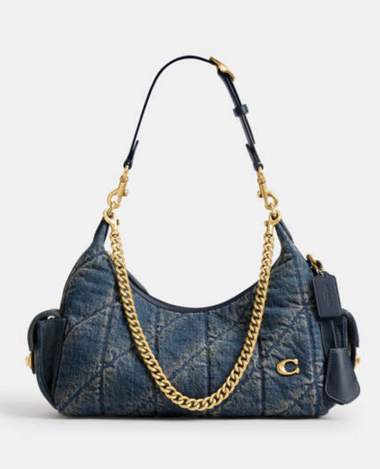 Coach Pocket Juliet 30 Denim with Brand Box