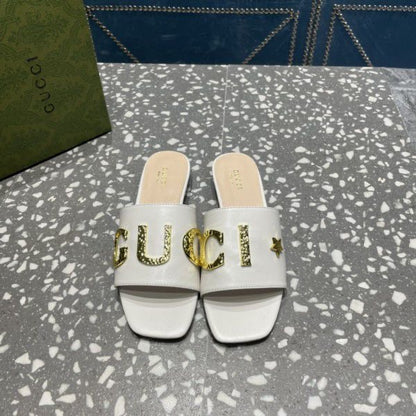 Gucci Cara Leather Slides